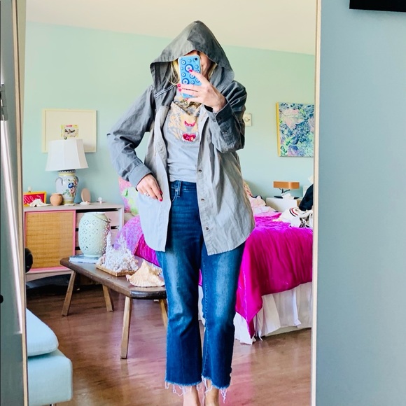 Dravus Two Tone Gray Hoodie Light Short Jacket XL - Picture 6 of 6